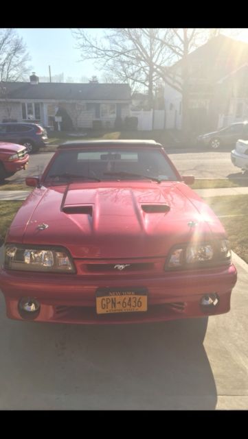ford mustang 1991 convertible gt 5.0 foxbody
