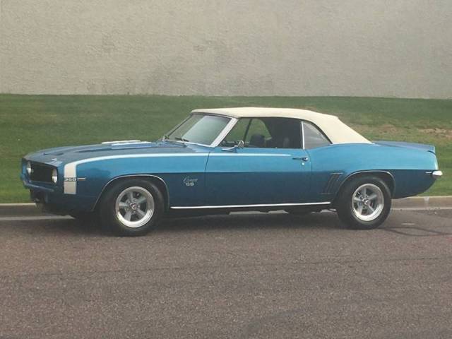 1969 chevrolet camaro super sport ss350 4 speed le mans blue
