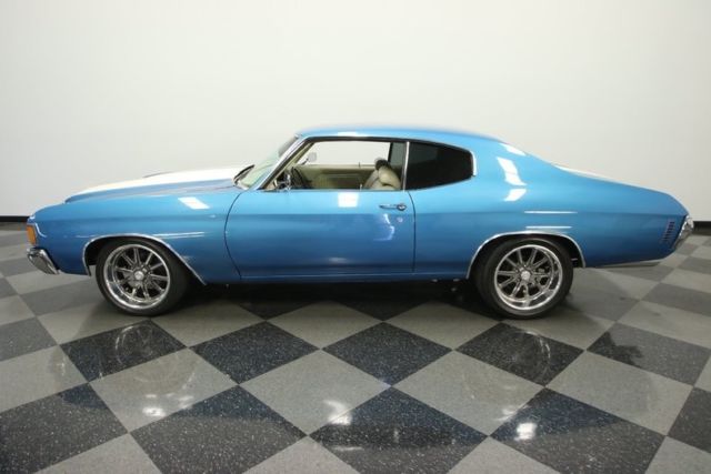 1972 chevrolet chevelle 9465 miles blue coupe 454 v8 4 speed manual