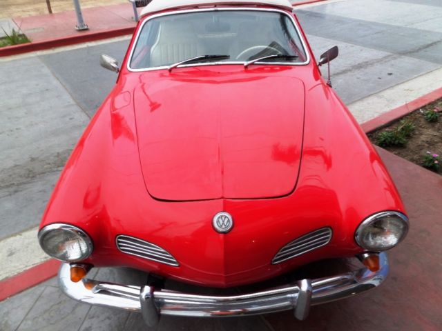 1968 original california vw karman ghia convertible
