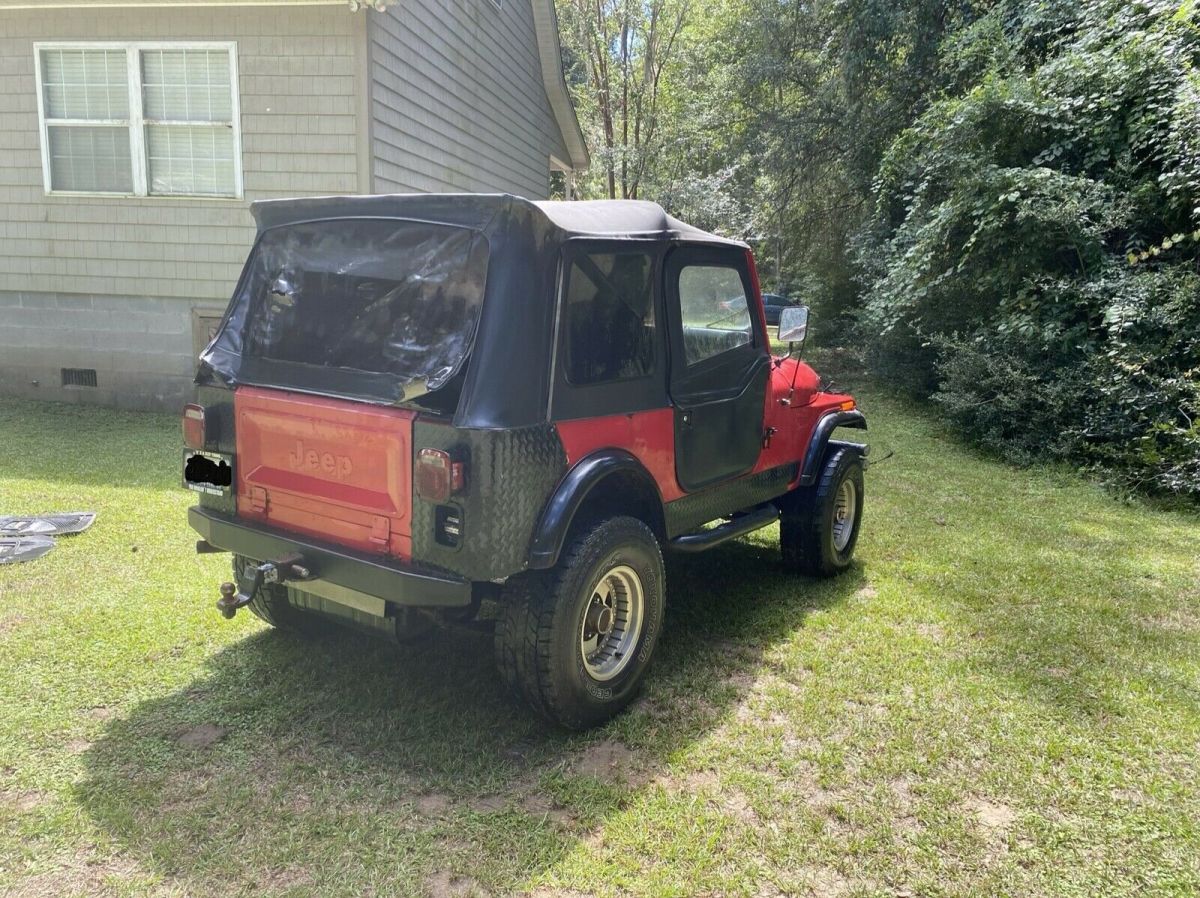 1985 jeep cj7 suv red 4wd manual cj7