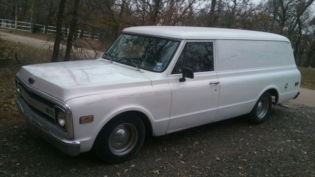 1969 chevy c10 suburban panel truck with working a/c!