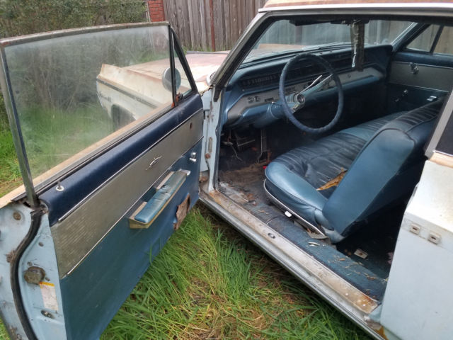 1964 oldsmobile dynamic 88 2dr 394 v8 automatic slim jim transmission blue/white