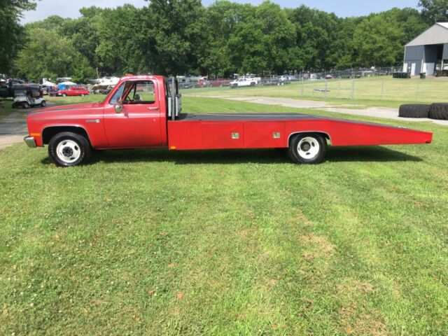1986 gmc c3500 ramp truck car hauler wedgebed