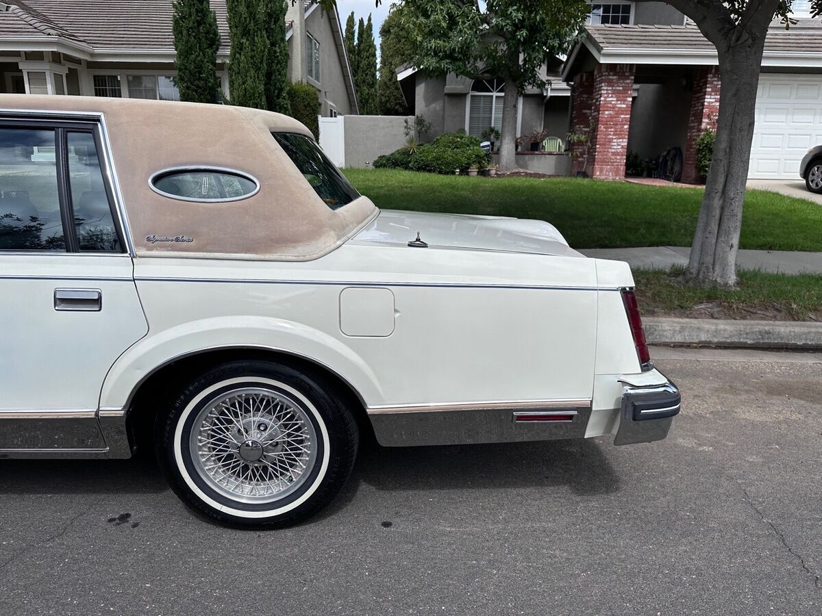 1983 lincoln continental sedan white rwd automatic