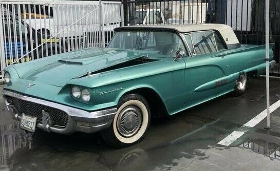 1958 ford thunderbird original paint original sets original 32k mile