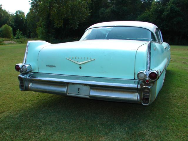 1957 cadillac de ville 2 dr hard top unrestored survivor barn find easy project!