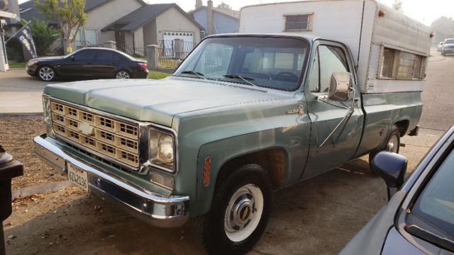 1978 chevy c20 scottsdale solid ca. truck straight body. runs/drives 454