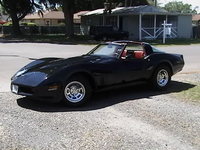 awesome 1981 black corvette