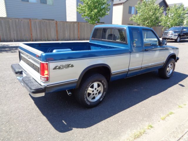 1992 chevrolet s10 pick up truck 4wd low miles 1993 1991 1990 1994 1995 gmc