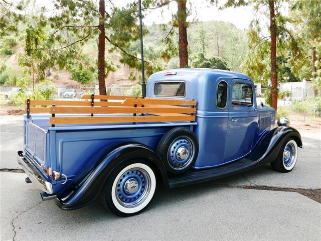 1936 ford extended cab pickup air conditioning, power windows 1348 miles blue pi