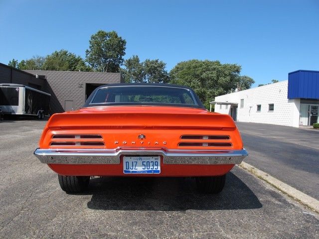 1969 pontiac firebird 600 miles orange 2 door 454 cid automatic