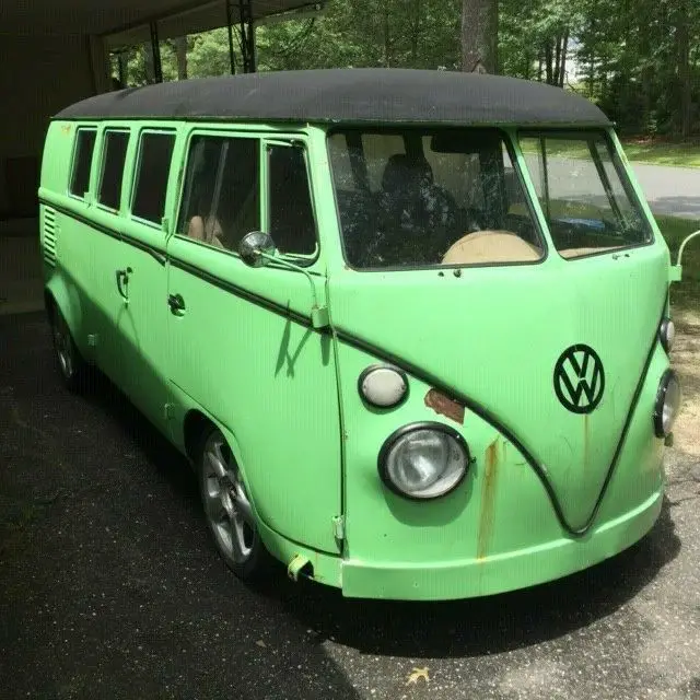 1963 custom vw bus w/ honda accord 4 cyl engine and auto trans, suspension mods