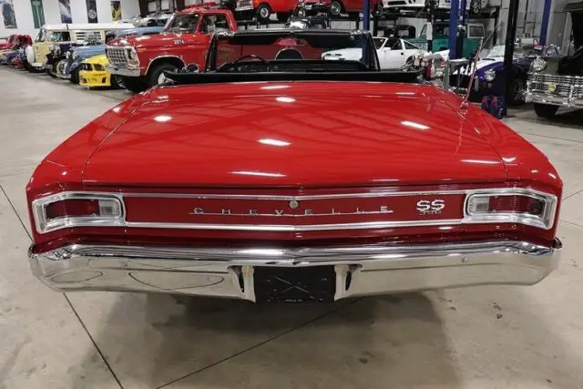 1966 chevrolet chevelle ss 396 185 miles regal red convertible 396 big block aut