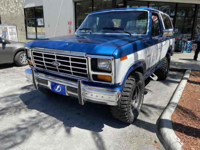 1985 ford bronco suv blue 4wd automatic u100