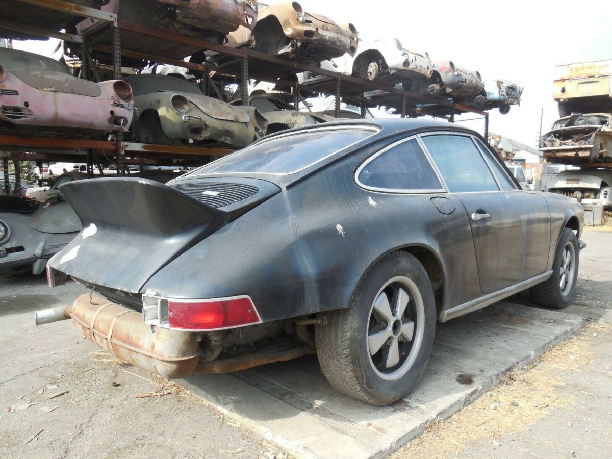 1972 porsche 911 t non-sun roof coupe 911t lwb project car for restoration