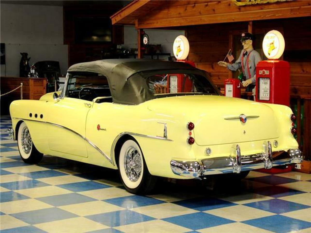 1954 buick super convertible resto mod- yellow / black
