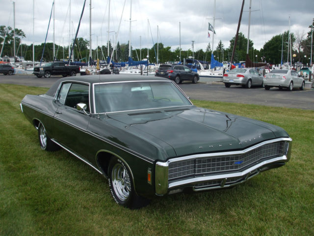 sweet 1969 chevy caprice custom coupe #s matching big block 427 very clean!!!