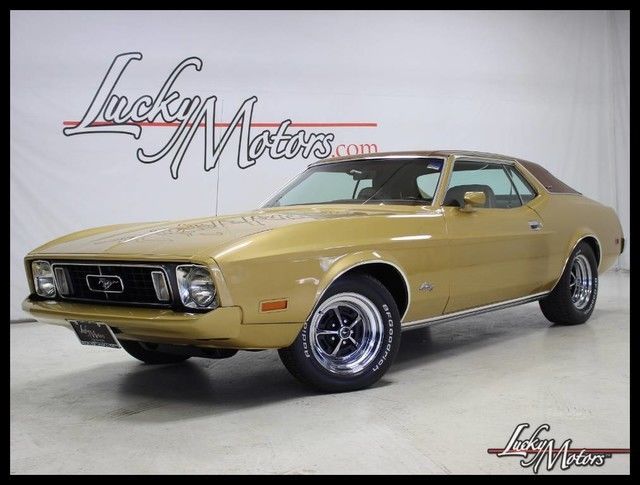 1973 ford mustang grande 66983 miles gold glow coupe automatic