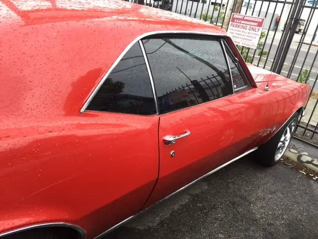1967 chevy camaro red 327 700-r4 foose wheels