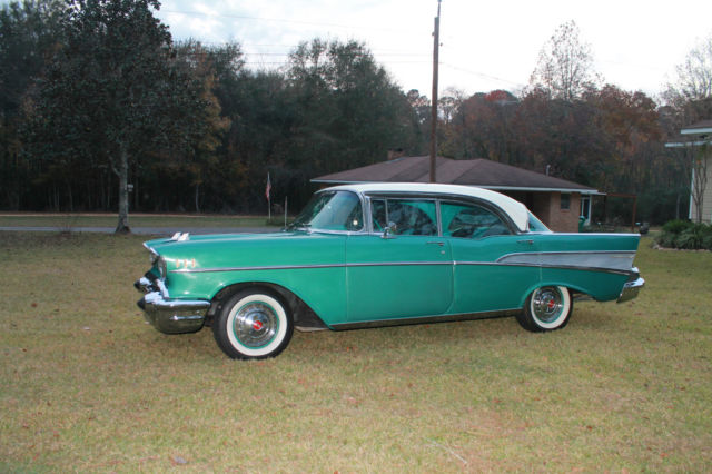 1957 chevy bel-air 4dr hardtop sport sedan 283/pg matching #s