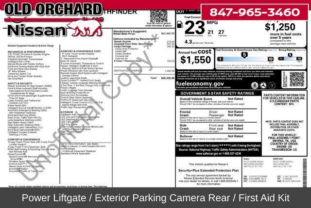 2022 nissan pathfinder sl 4wd