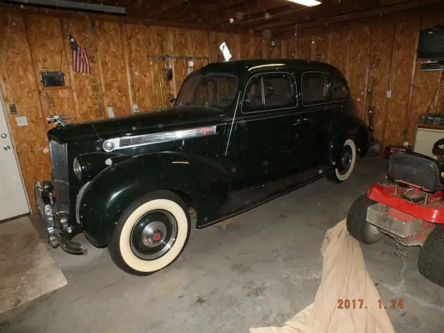 1940 packard 110s, flat inline 8 great body, estate sale