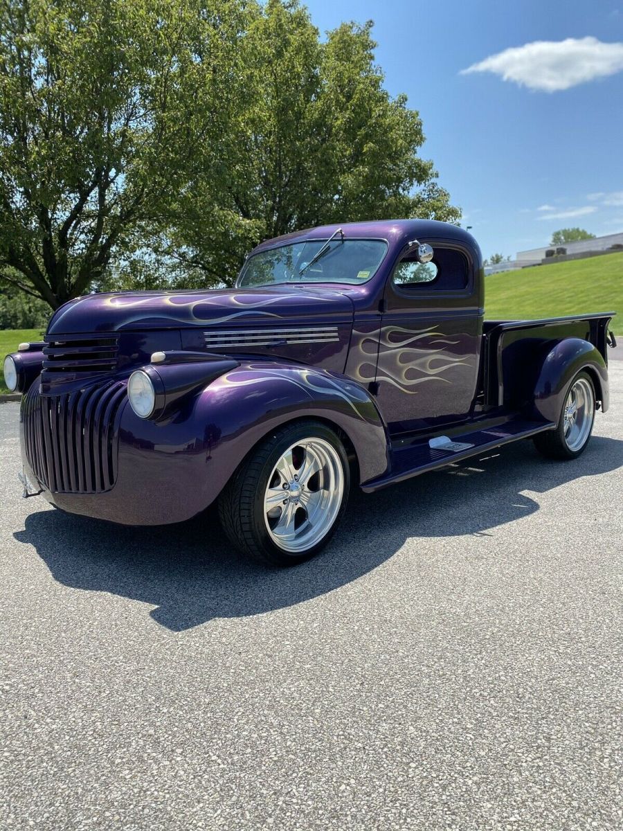 1946 chevrolet 3100 pickup purple rwd automatic custom