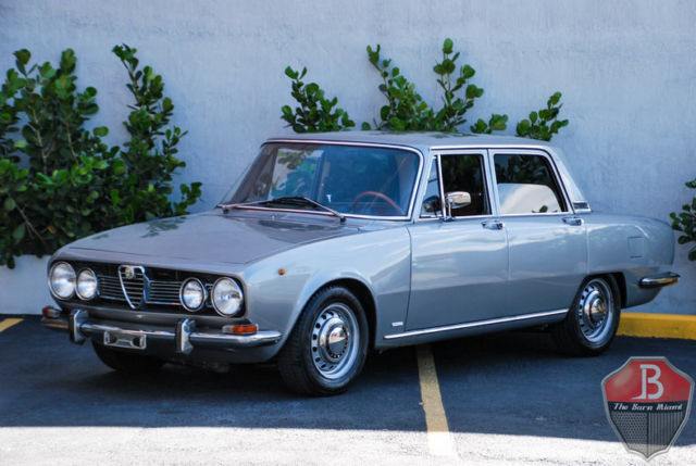 1969 alfa romeo 1750 berlina 0 silver metallic sedan 1750 manual 5-speed