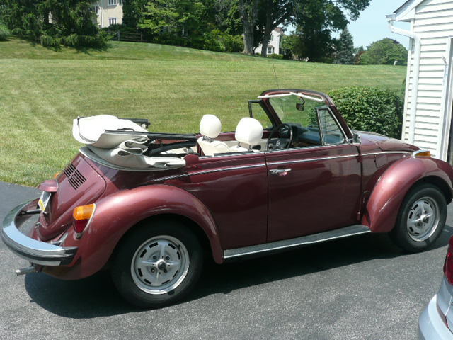 1978 vw super beetle convertable champagne edition
