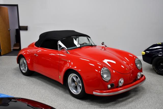 1957 porsche 356 speedster 24,550 miles red manual
