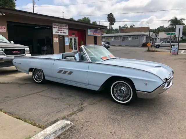 1963 ford thunderbird roadster only 455 made that year, thunderbird, convertible