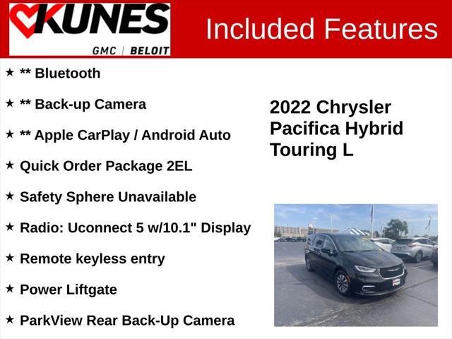 2022 chrysler pacifica hybrid touring l
