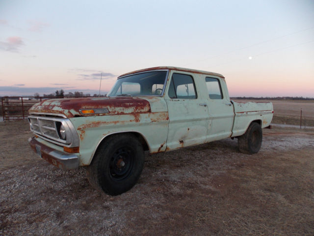 1971 ford f-250 crew cab short bed pickup truck