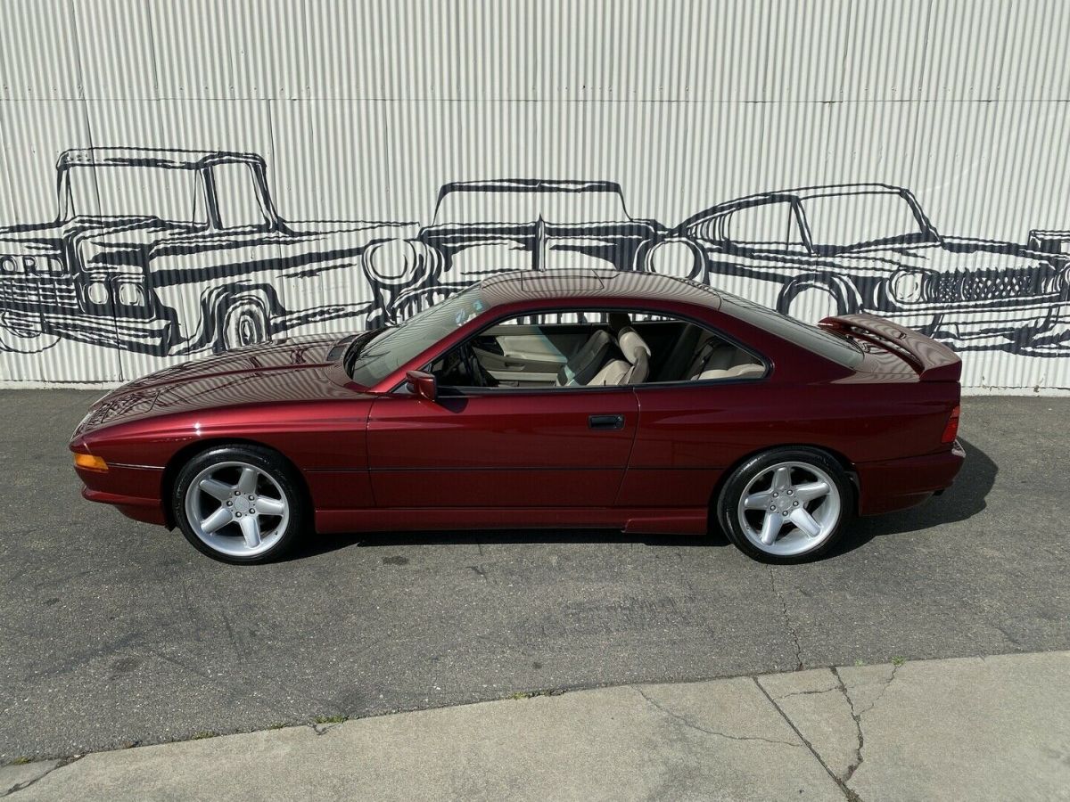 1991 bmw 850 60224 miles burgundy coupe