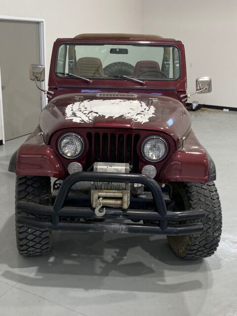 1984 jeep jeep suv red 4wd automatic cj7