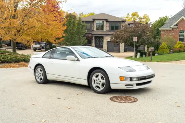 1994 nissan 300zx twin turbo clean carfax t tops white/black manual stock