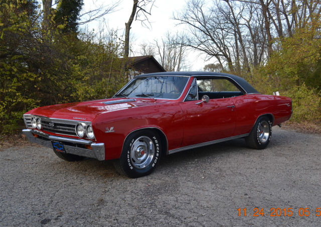 1967 chevelle ss 396 auto tribute gorgeous deep bright red super sharp chevelle
