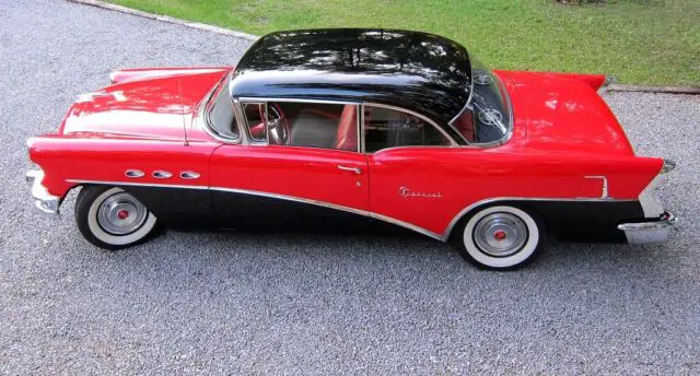 56 buick special 2dr nailhead v8 seminole red carlsbad black no reserve *videos*