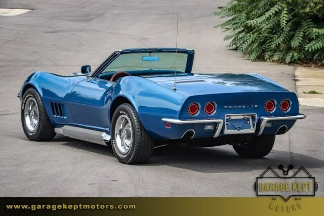1968 chevrolet corvette 427 convertible blue convertible 427 v8 83674 miles