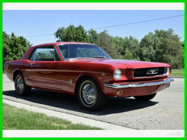 1966 ford mustang coupe mostly original rebuilt 283ci 3-spd automatic mi exempt