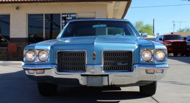 1971 oldsmobile ninety-eight great condition blue