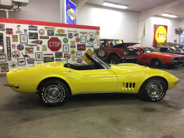 rare 1968 chevrolet corvette convertible l68 427/400hp th400 automatic