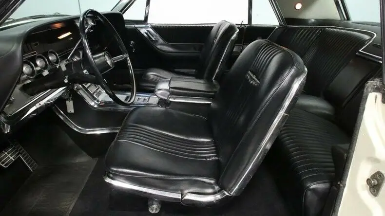 classic vintage chrome fomoco t-bird 390 v8 3-speed auto transmission white