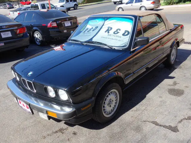 1987 bmw 325ic black convertible 287k miles 2.5l i6 5-speed manual