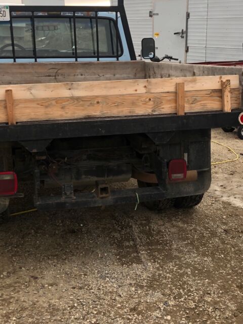 1986 ford f-350 blue rwd manual