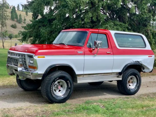 no reserve! 1979 ford bronco 4x4 custom 351v8, auto