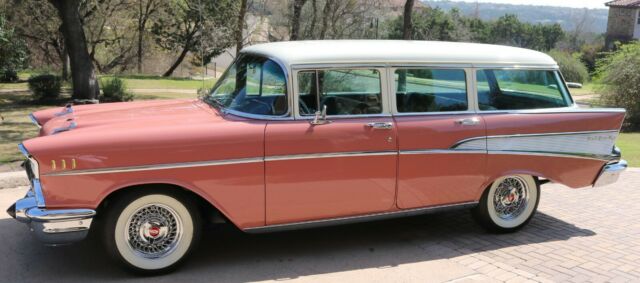 1957 chevrolet bel air station wagon, frame off, factory air & power steering