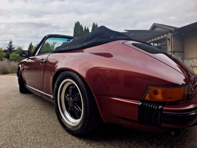 euro spec row carrera, 1986 porsche 911 3.2l cabriolet