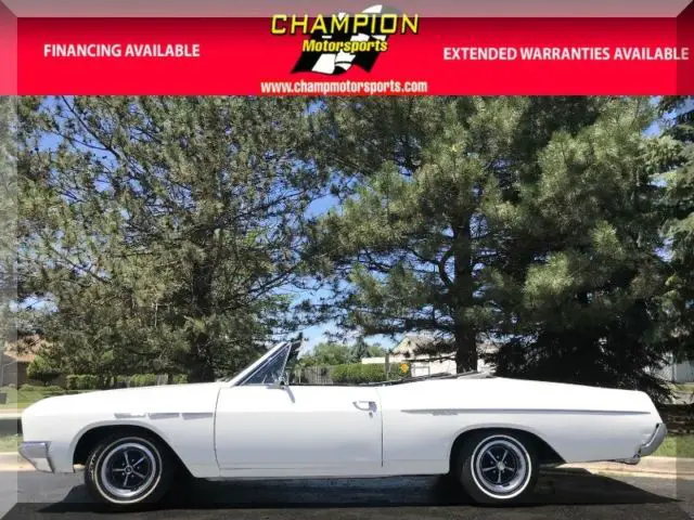 1966 buick skylark special convertible 99999 miles arctic white 310 wildcat a